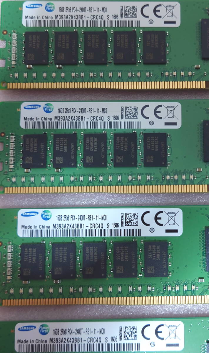 □Samsung M393A2K43BB1-CRC4Q 4枚セット - PC4-19200/DDR4-2400/PC4