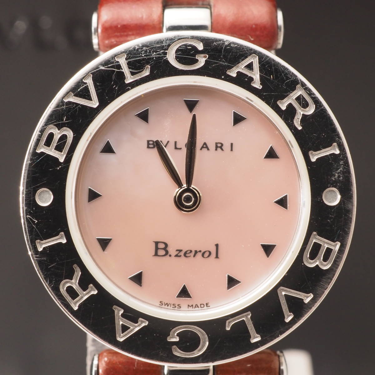 ブルガリ レディース腕時計 B Zero1 Bvlgari Bz22s クオーツ ステンレススチール バングルウォッチ ビーゼロワン ブラック文字盤 爆買い B Zero1