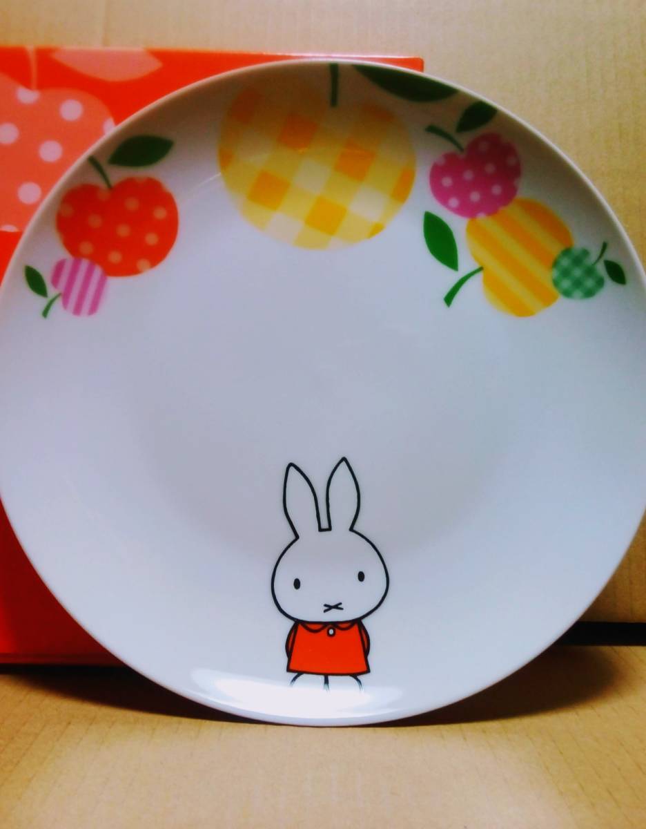  not for sale * Lawson × Fuji bread * Miffy lunch plate *2014 year * Dick bruna 60 anniversary *< diameter approximately 21cm>