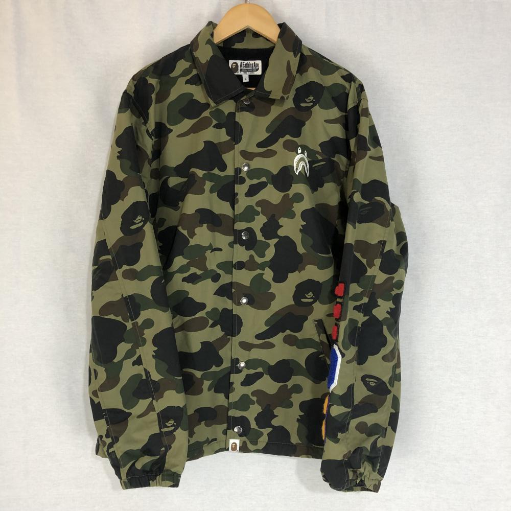 きますよう∍ 【初期 BATHING APE サル迷彩 コーチジャケット M 非売品