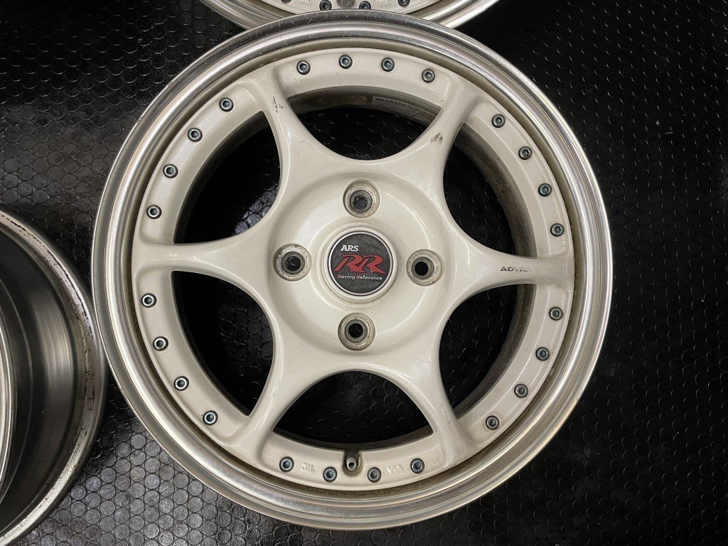 ADVAN RACING ARS RR アドバンレーシング 社外ホイール 15インチ 4本 6.5J4HPCD114.3+38 希少 (VHV458) 4