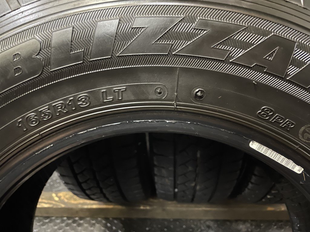 BS BLIZZAK VL1 165R13LT 8PR 13インチ スタッドレス 4本 2018年製 バリ溝 タウンエース等　(TA597)_画像9