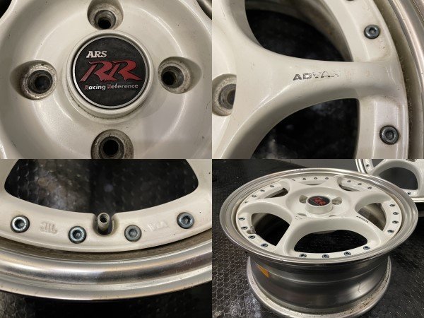 ADVAN RACING ARS RR アドバンレーシング 社外ホイール 15インチ 4本 6.5J4HPCD114.3+38 希少 (VHV458) 6