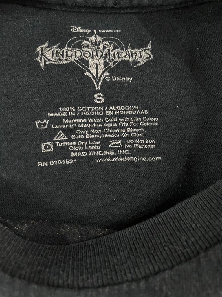 USA古着 ゲーム キングダムハーツ Tシャツ 黒 BLACK KINGDOM USA古着 ゲーム キングダムハーツ Tシャツ 黒 BLACK KINGDOM