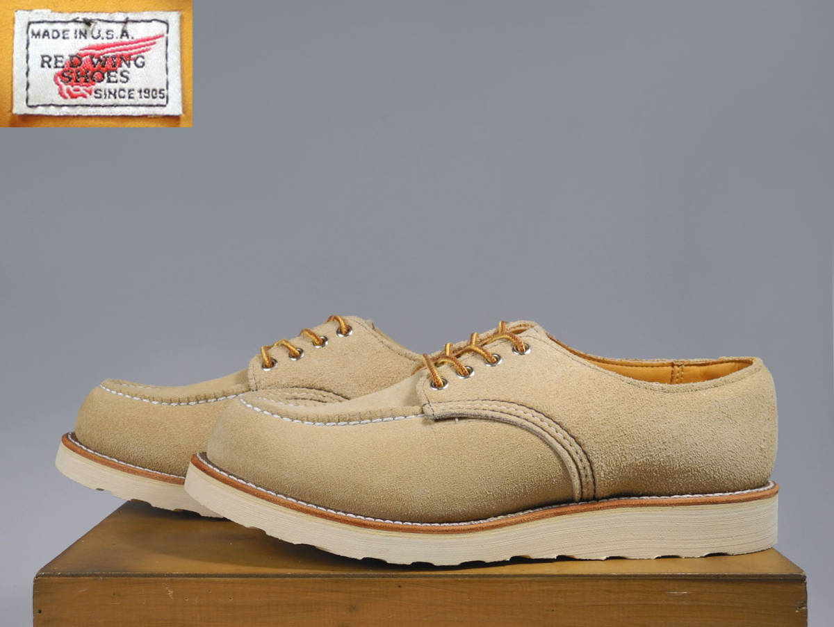  as good as new almost dead * super-rare 90\'s embroidery feather tag * Red Wing 8105 suede oxford 9.5D* setter 8173 8103 8108