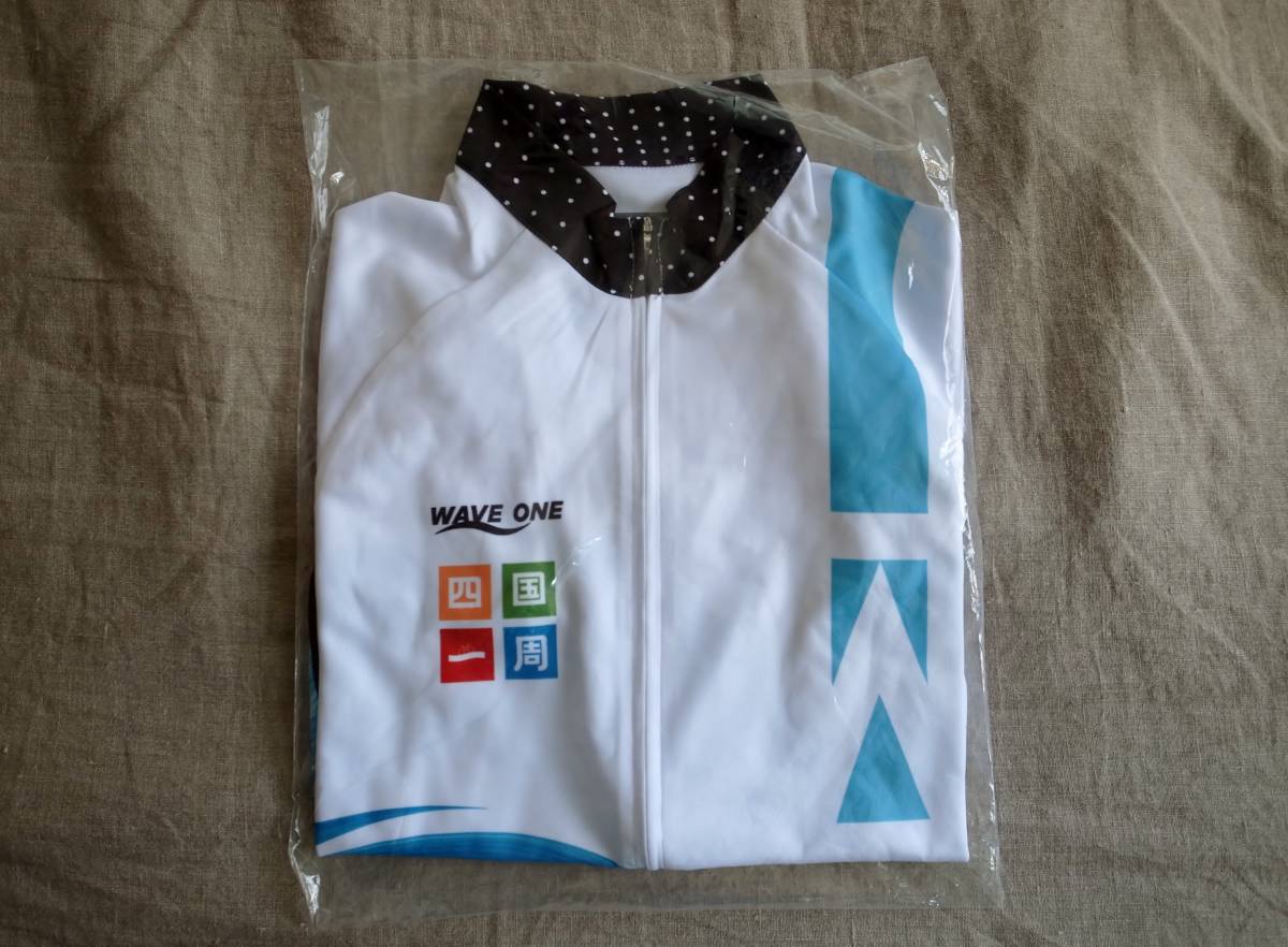 四国一周サイクリング オリジナル サイクルジャージ サイズ M WAVE ONE 製 愛媛 香川 徳島 高知 しまなみ海道 参考Rapha Isadore