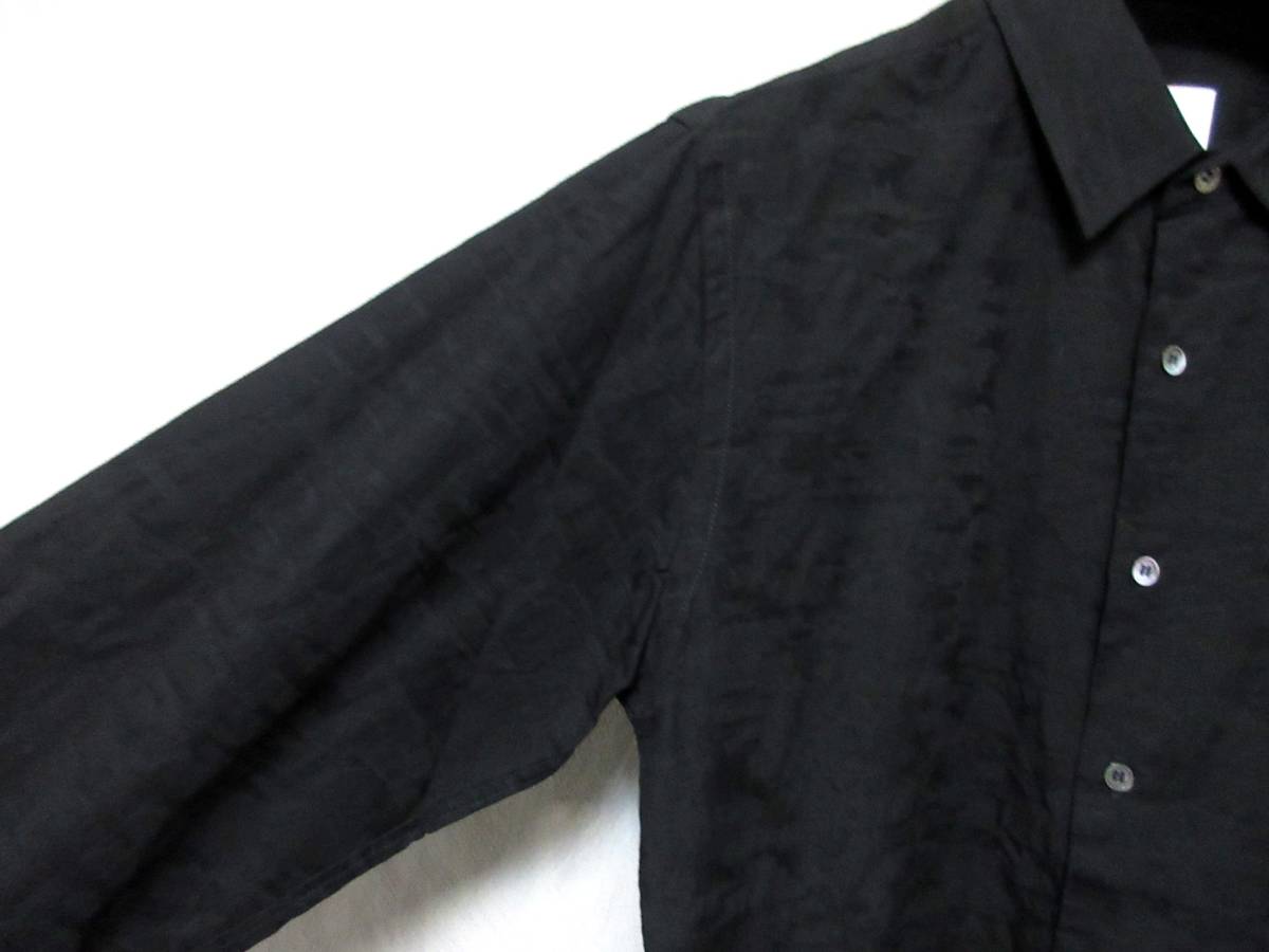  Calvin Klein ck Calvin Klein ground pattern long sleeve shirt black black M yg1257