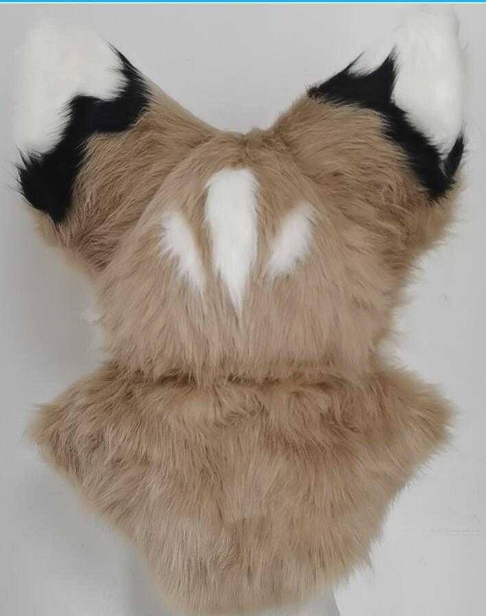 ☆新作 ハンドメイド オリジナル 自作 狐 獣ファーヘッド 可愛い ☆新作 ハンドメイド オリジナル 自作 狐 獣ファーヘッド 可愛い