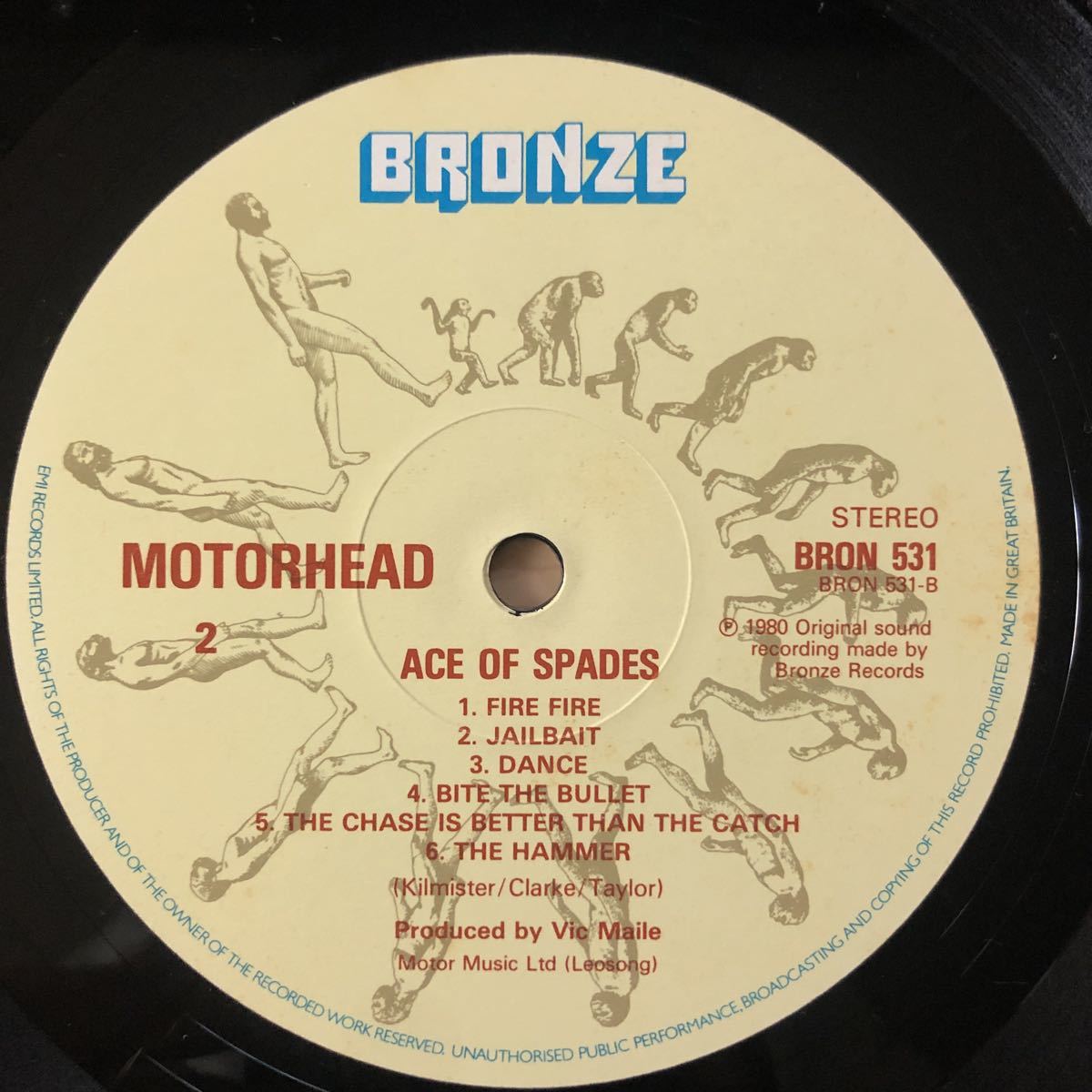 LP MOTORHEAD/ACE OF SPADES[UKオリジナル:BRONZE:Made in Great