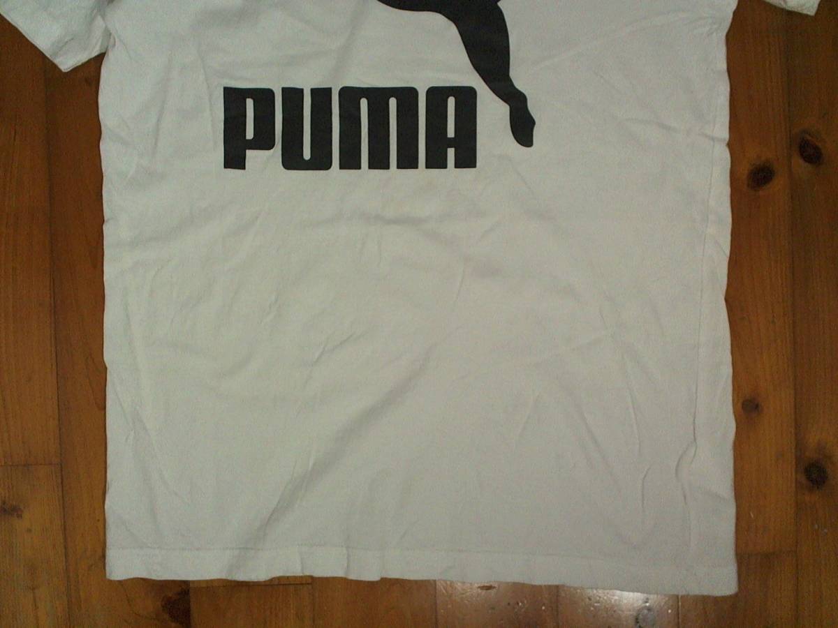 ★微難有★プーマ★PUMA★プリント コットン半袖Tシャツ XL 白 ホワイト　_画像3