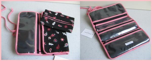 * Tsumori Chisato * bandana pattern * travel pouch * black 