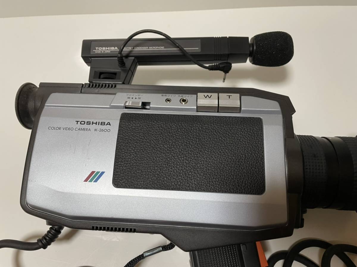 東芝 TOSHIBA カラービデオカメラ IK-2600 アンティーク 昭和 東芝 TOSHIBA カラービデオカメラ IK-2600 アンティーク 昭和