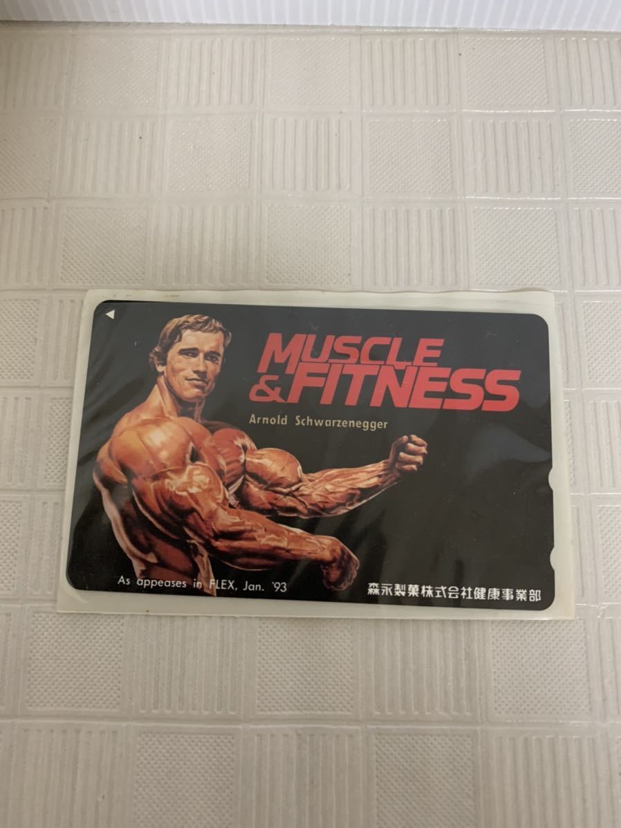 テレホンカード アーノルド シュワルツェネッガー JOE WEIDER’S MUSCLE&FITNESS/森永製菓/テレカ/シュワちゃん/レトロ/説明文必読_画像1