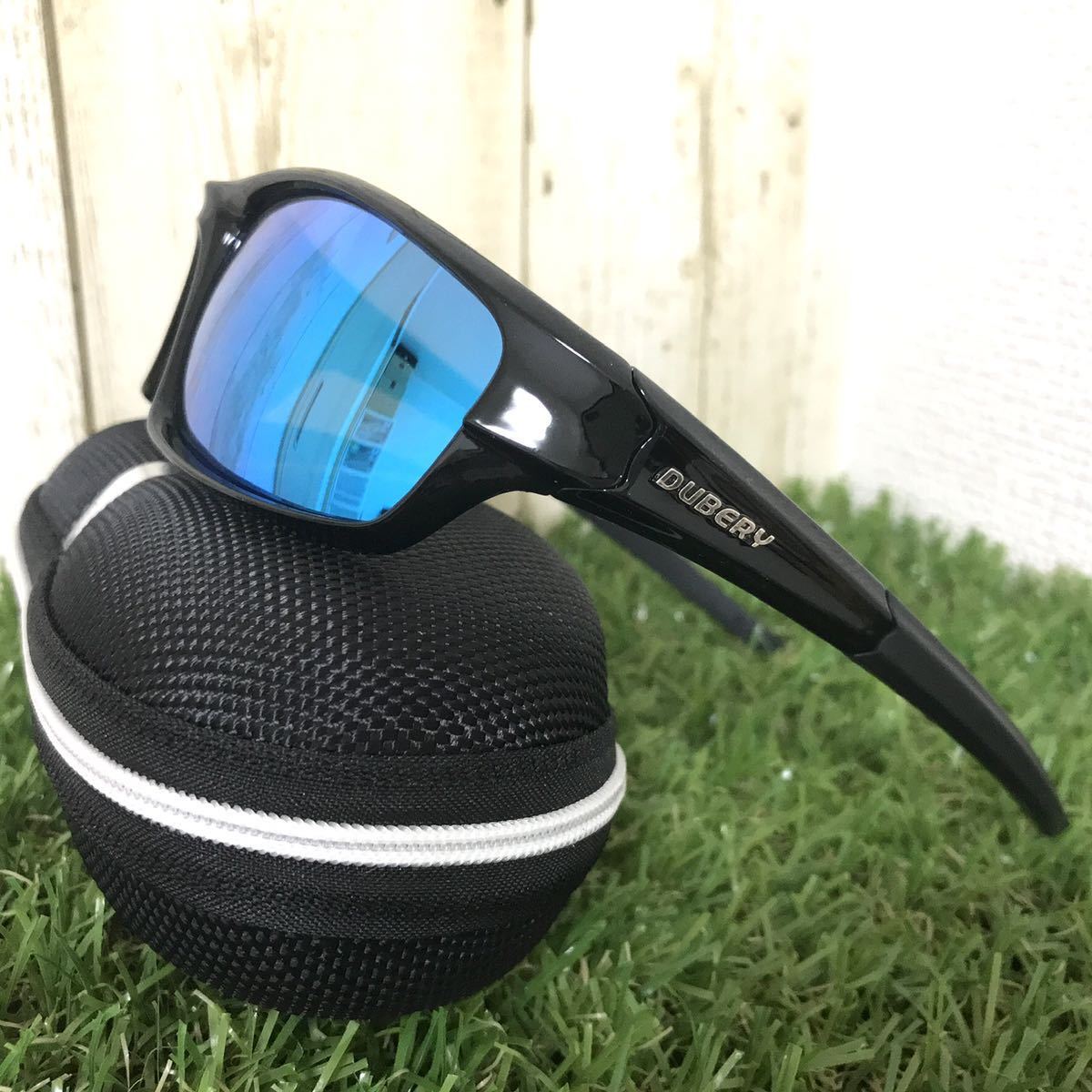 スポーツサングラス　偏光　UV400 ゴルフ・野球・サイクリング　クリアブラック