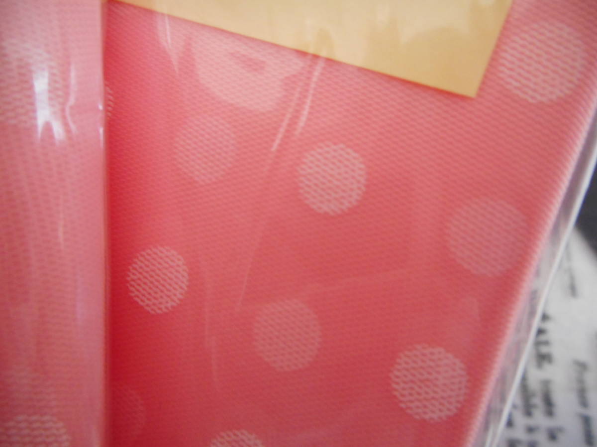 レトロ　ビニール風呂敷　　ドット柄ピンク　厚手　6袋セット　在庫品_画像5