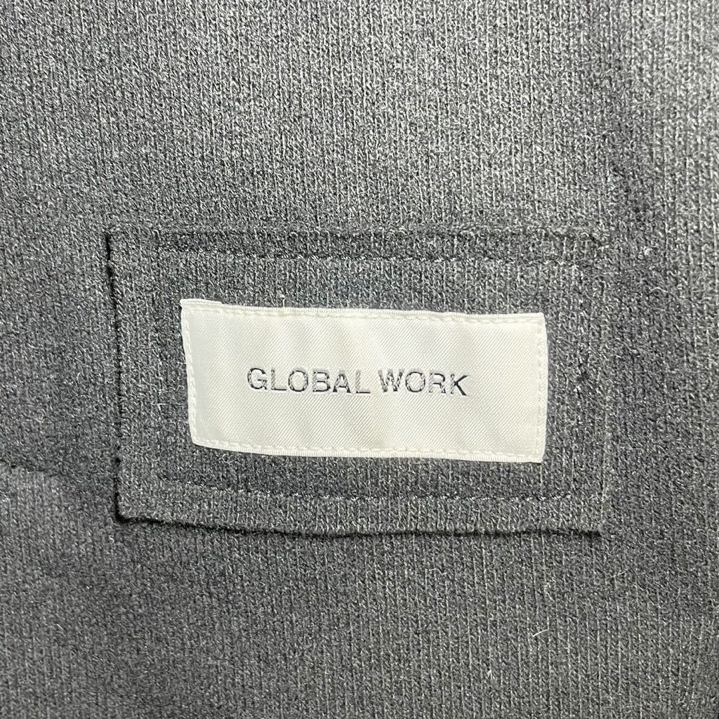 【GLOBAL WORK】グローバルワーク チェスターコート ロング 上着 長袖 黒系 ブラック ストレッチ ポリエステル100% 毛 メンズ L /1617XX_画像8