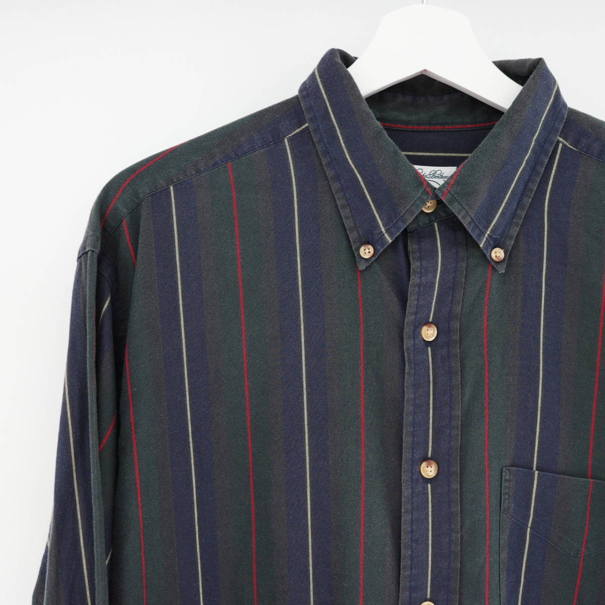 ブルックスブラザーズ ストライプ ボタンダウンシャツ Lサイズ(国内XL相当) Brooks Brothers B.D.stripe shirt SPORT SHIRT_画像5