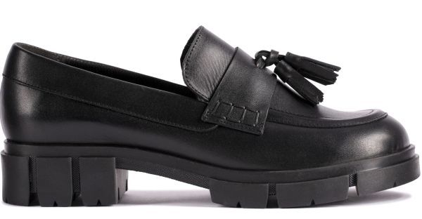 Clarks 26cm tea n key Loafer tassel leather black Loafer Flat office formal boots sneakers ballet RRR53