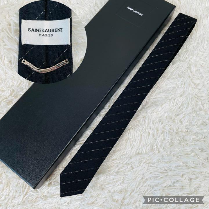 SALE／76%OFF】 超希少 美品 Saint Laurent レザー ナロータイ