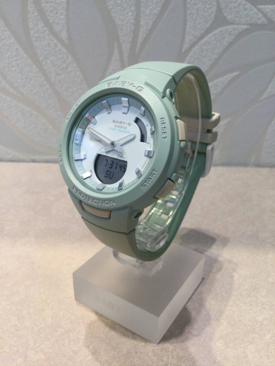 5F% 【新品】Baby-G Bluetooth腕時計 BSA-B100CS-3AJF グリーン☆未