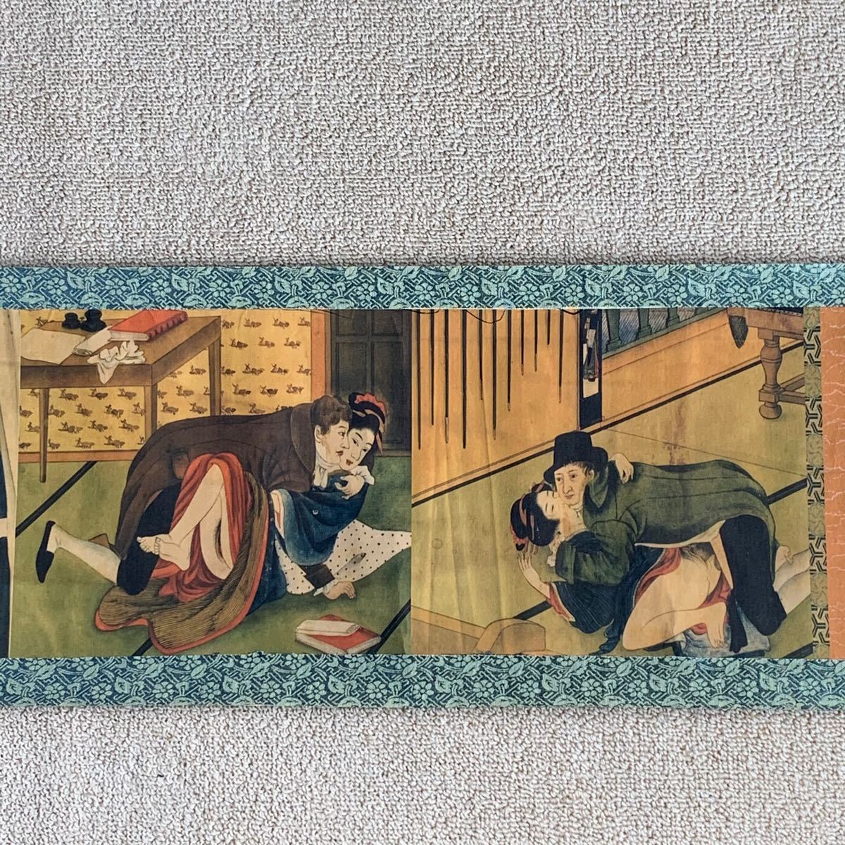 中国春画 珍品 巻物 日本人 西欧人 時代物 詳細不明 レア 中国春画 珍品 巻物 日本人 西欧人 時代物 詳細不明 レア