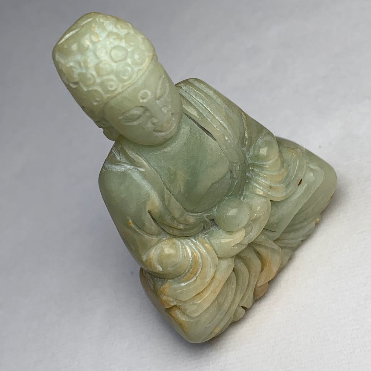 若者の大愛商品 【美品】獅子 翡翠 和田 碧玉 雕刻 玉石 骨董 置物