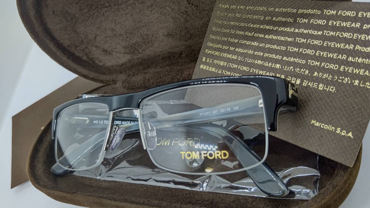 トムフォード 眼鏡 送料無料 税込 新品 TF5241 001 ブラックカラー_画像9