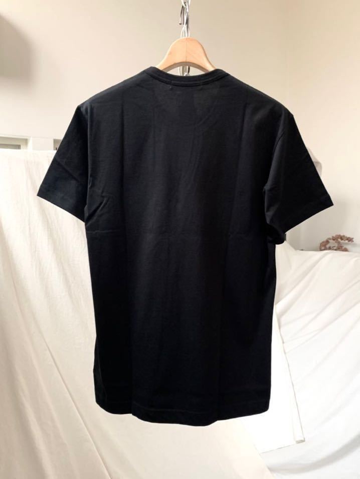 L 新品 2022SS コムデギャルソンシャツ プリント 半袖 Tシャツ メンズ 黒 ブラックFI-T007 COMME des GARCONS SHIRT SPRING SUMMER_画像2