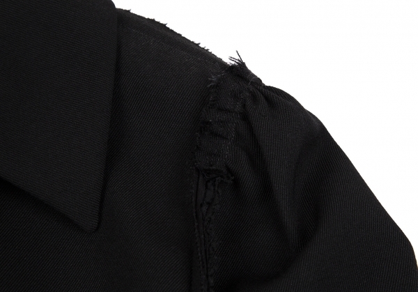 ローブドシャンブル コムデギャルソン オールドギャバアウトシームデザインジャケット 黒L 【レディース】_画像4