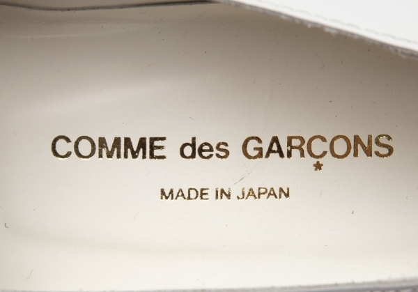 コムデギャルソンCOMME des GARCONS メタル装飾ベルトレザーシューズ 白24.5 【レディース】_画像10