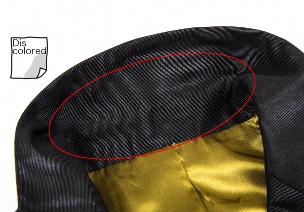 ジャンポールゴルチエ ファム 光沢コットンポリ裾ボタン留め変形セットアップスーツ 黒40 【レディース】_画像5