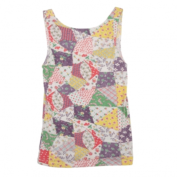  Tsumori Chisato TSUMORI CHISATO rayon beads equipment ornament total pattern stretch tank top multi 2 [ lady's ]