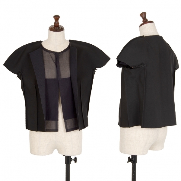 通販激安】 コムデギャルソンCOMME des GARCONS 2次元ボタンレス半袖