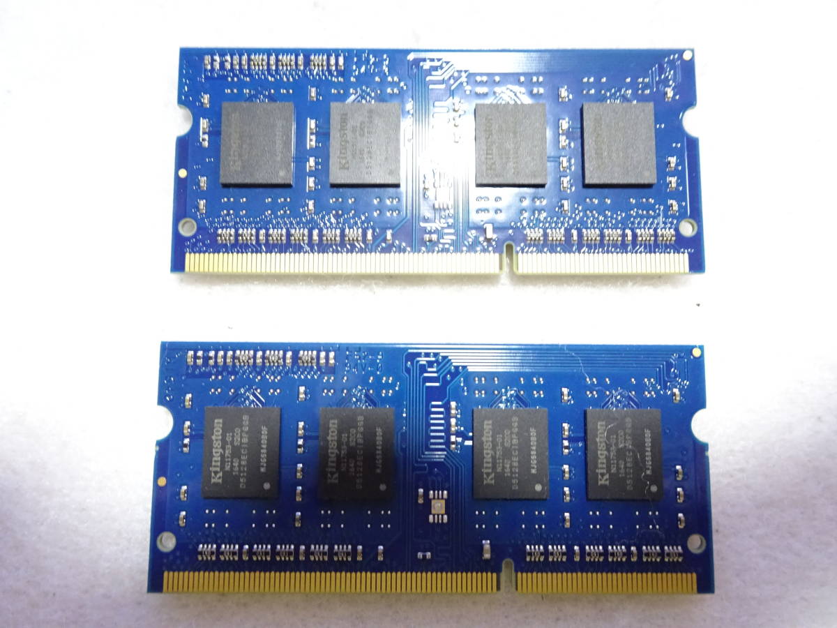 美品 ノートPC用 メモリー Kingston DDR3L-1600 PC3-L12800S 1枚4GB×2枚組 合計8GB 両面チップ 動作検証済 1週間保証_画像6