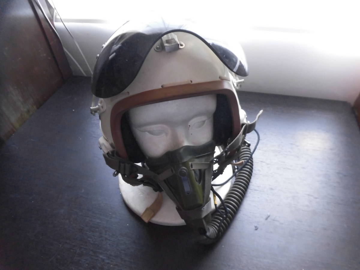 米空軍 P-4B 航空ヘルメット パイロットヘルメット 酸素マスク付きの画像5