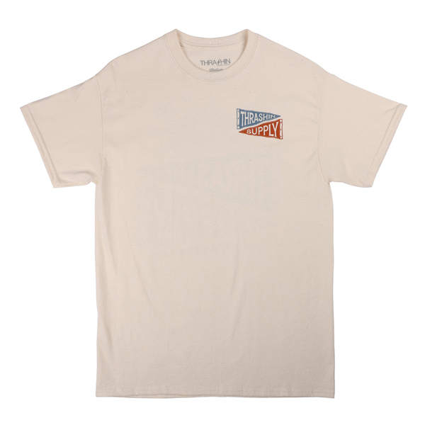 新作！在庫限り！T/C Thrashin Supply スラッシンサプライ Interstate Tee インターステートTシャツ Natural ナチュラル XLサイズ_画像2