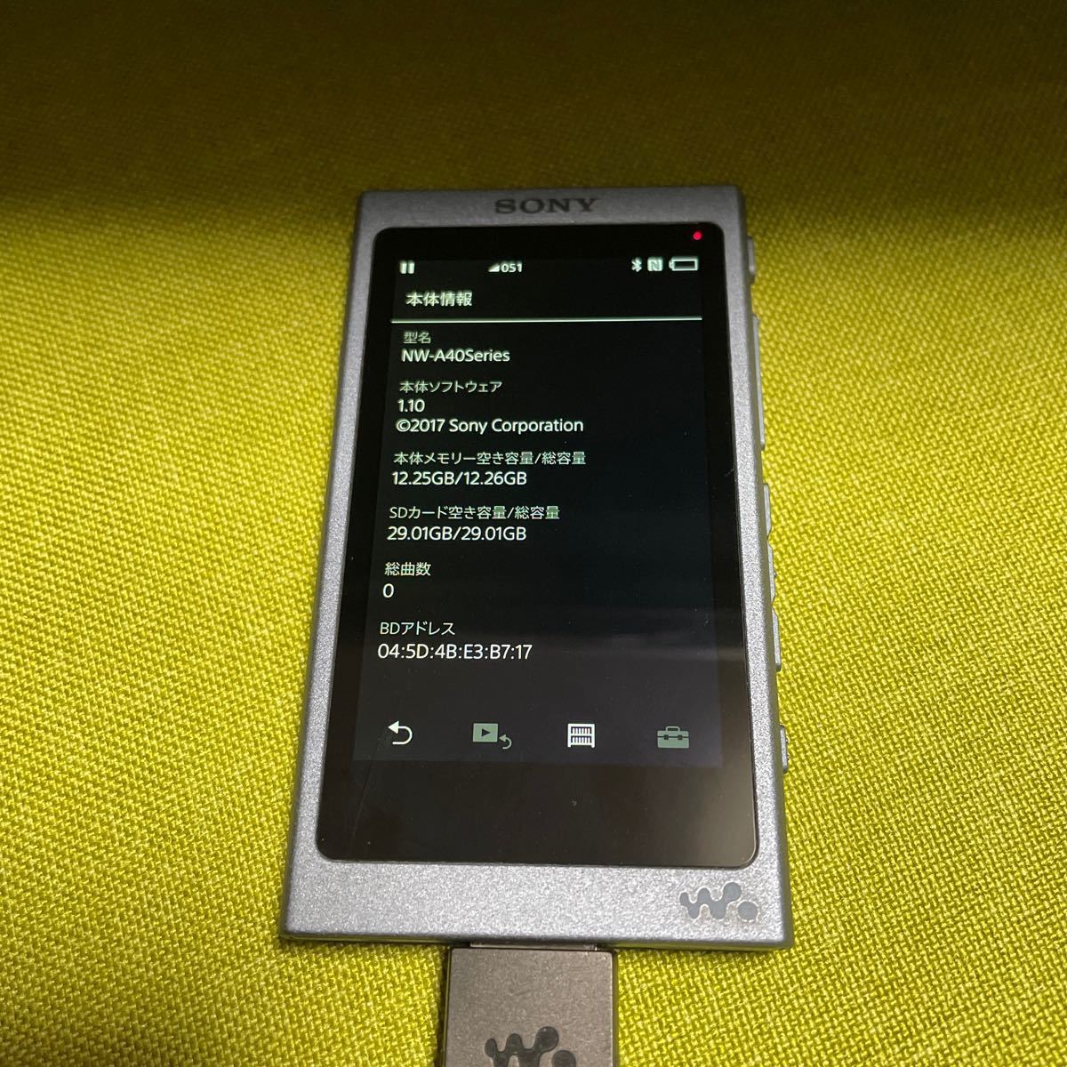 SALE ソニー ウォークマン Aシリーズ 64GB NW-A47 Bluetooth microSD ハイレゾ対応 最大39時間連続再生 201 