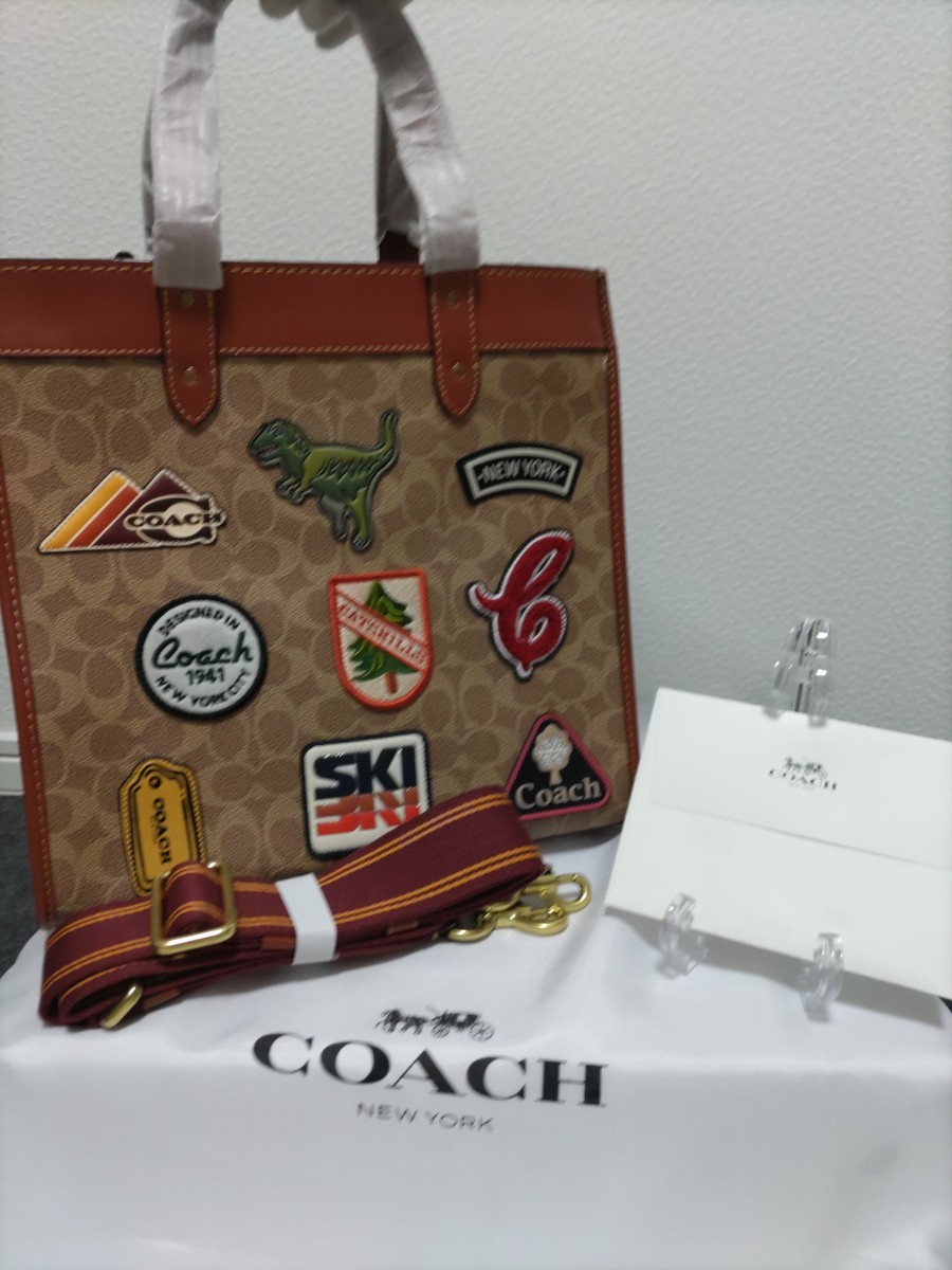 COACH コーチ フィールド トートバッグ レキシー 恐竜 希少 2WAY Yahoo