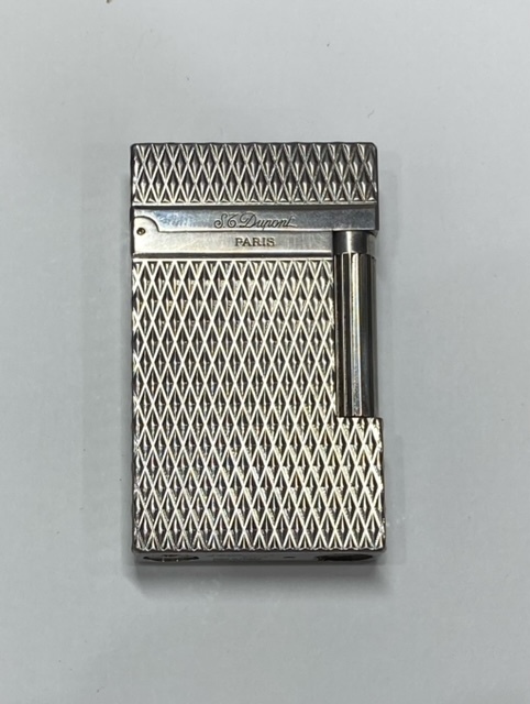 S.T.Dupont Dupont デュポン ガスライター ダイヤ柄 ローラー ライン