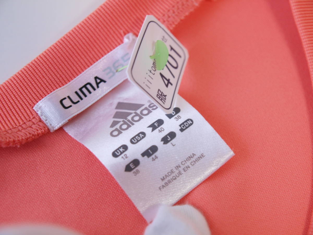 ! одежда 4701! женский короткий рукав футболка ( спорт ) adidas Adidas размер L Used ~iiitomo~