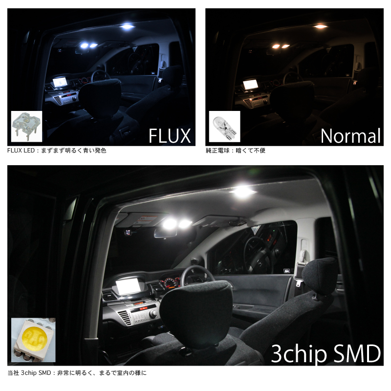 144発！ 200系 ハイエースDX標準 LED ルームランプ 2点セット　室内灯 HIACE トヨタ GRANDE アクセサリー カスタムパーツ_画像4