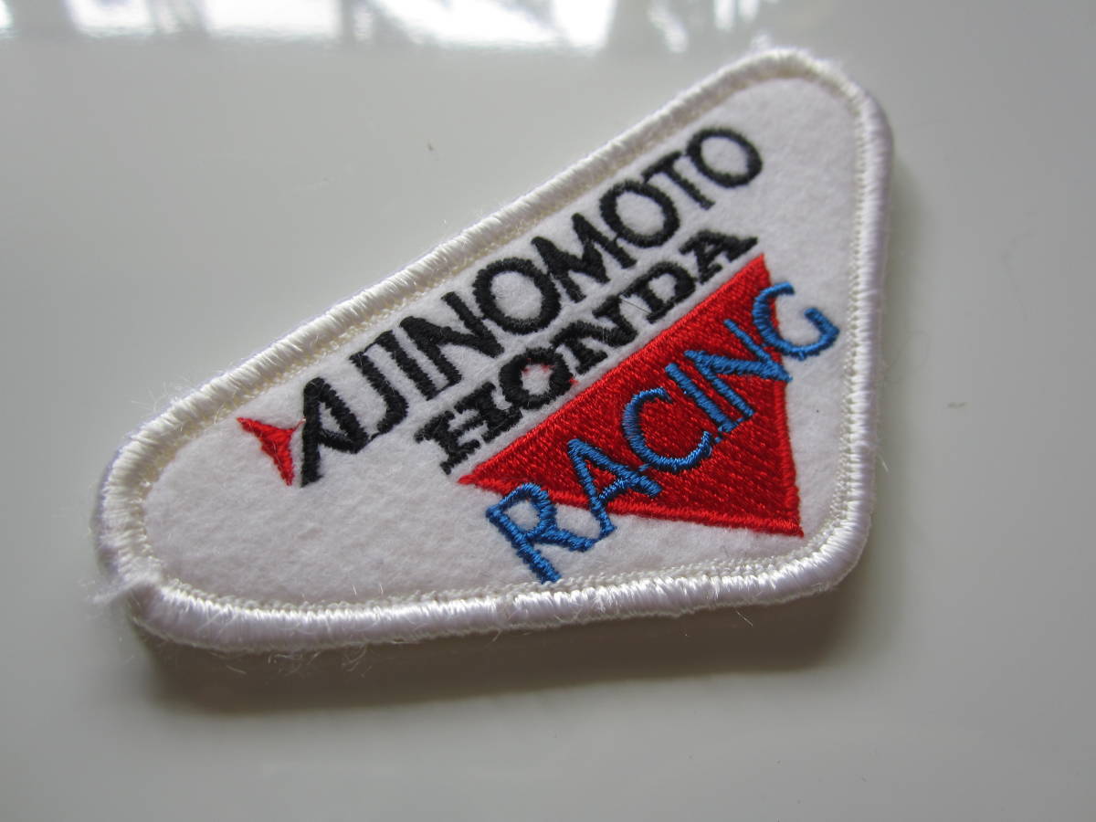 AJINOMOTO HONDA 味の素 ホンダ レーシング ベルクロ付き マジックテープ ロゴ ワッペン/自動車 ステッカー カー用品 整備 作業着 97_画像5