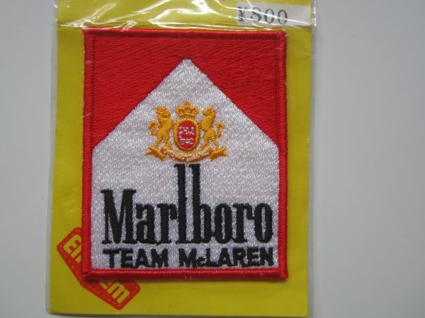 Marlboro マルボロ タバコ ロゴ TEAM McLAREN チームマクラーレン ワッペン/ 刺繍 自動車 整備 レーシング チーム フェラーリ 60_画像4