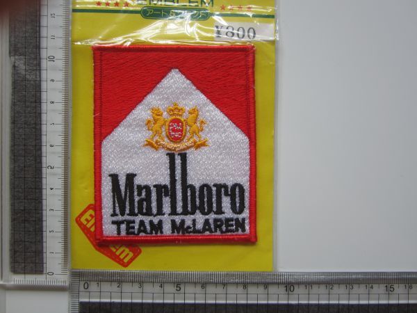 Marlboro マルボロ タバコ ロゴ TEAM McLAREN チームマクラーレン ワッペン/ 刺繍 自動車 整備 レーシング チーム フェラーリ 60_画像7