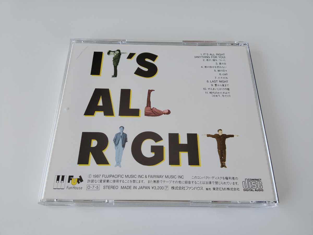 【再発なしベスト/87年盤/ステッカー付】オフコース / IT'S ALL RIGHT OFF COURSE SELECTION Ⅲ 1984-1987 CD ファンハウス 32FD-1068 _画像3