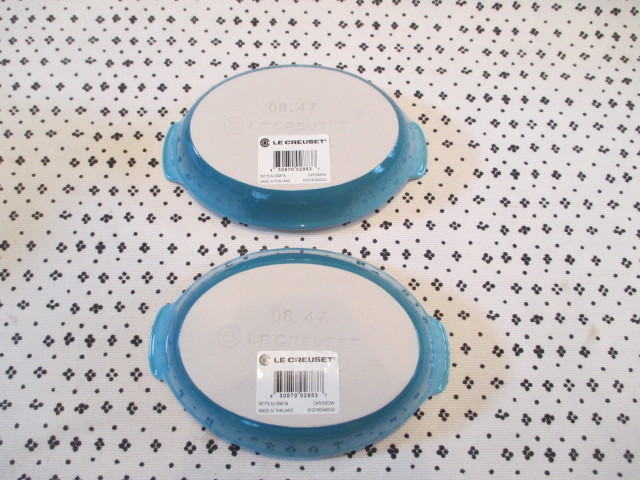 ルクルーゼ ミニグラタン皿 カリビアンブルー 2枚セットの画像3