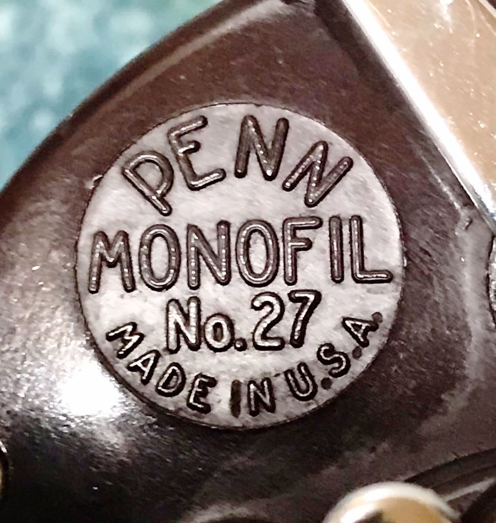 PENN MONOFIL No.27 ペン モノフィル No.27 アメリカ製 USA製　釣具　ジャンク品　船舶リール_画像10