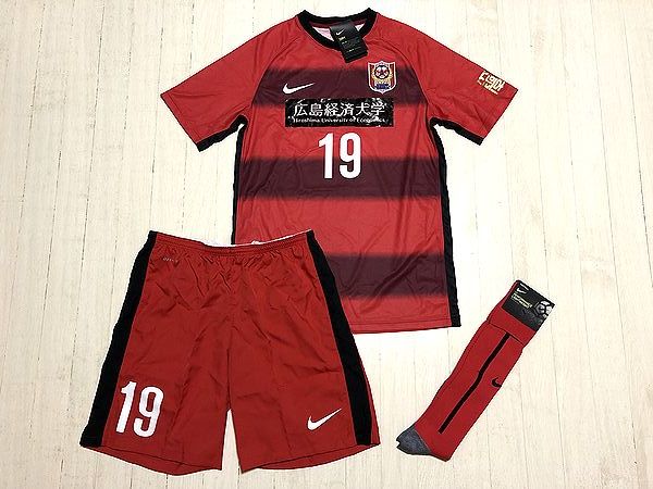 2021 広島経済大学 サッカー部 選手支給 新品未使用 公式戦用 HOME 1st ユニフォーム 3点セット 19番 非売品 /中国大学サッカーリーグ1部_画像1