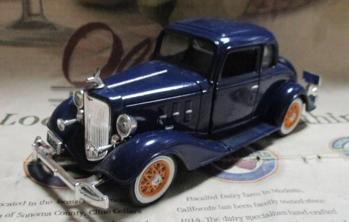 ★絶版*NMMM*1/32*1933 Chevrolet Two Passenger Five Window Coupe ブルー≠フランクリンミント_画像1