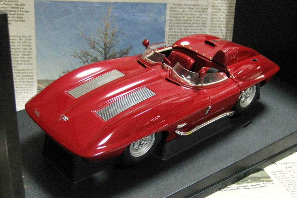 *激レア絶版*AUTOart*1/18*1959 Chevrolet Corvette Stingray Racer レッド≠EXOTO_画像2